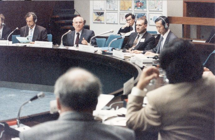 М.С. Горбачев и С.И. Барановский (С 2002 по 2010 гг. — Президент Российской национальной организации (отделения) междунарондой ассоциации «Зеленый крест»)